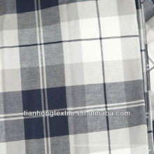 Y/D Cotton Flannel Twill Checks Fabric For Dress Shirt